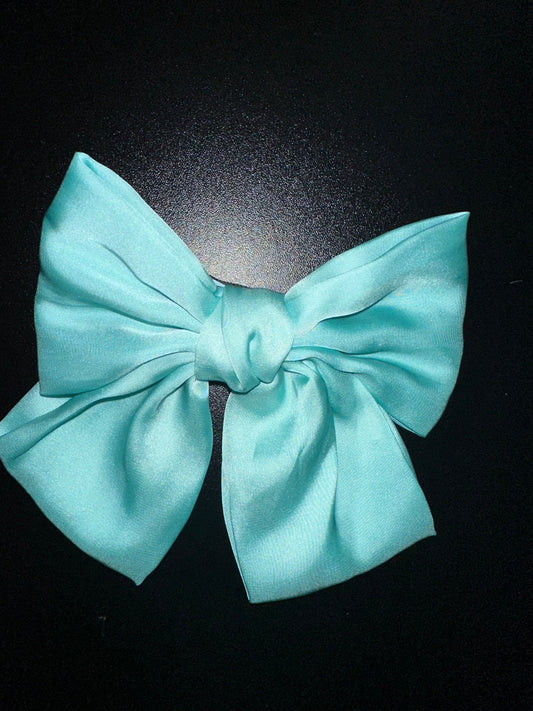Turquoise Mini Coquette Bow