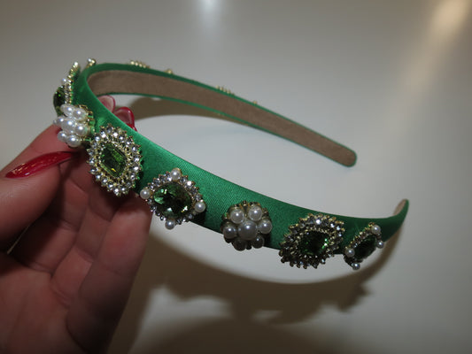 Yzabella Lux Headband (Green)