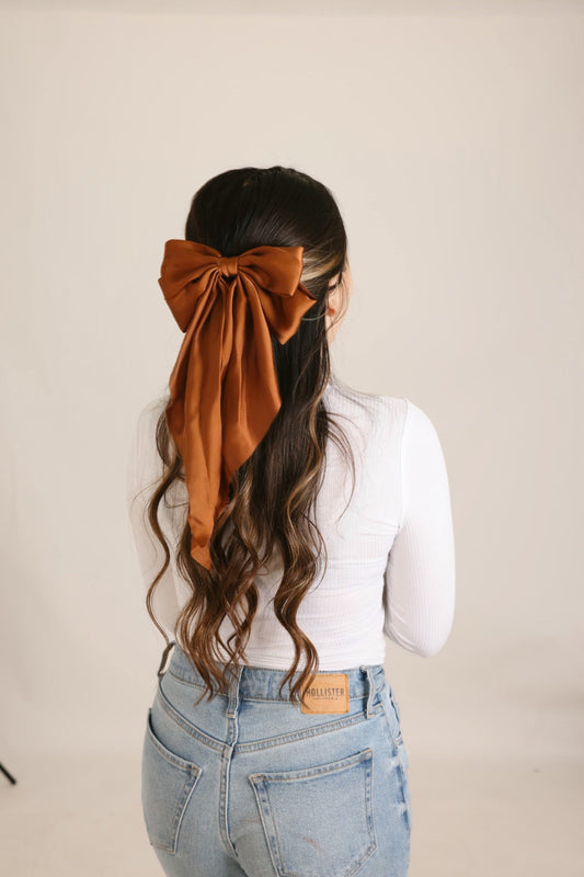 Camel Brown Coquette Bow