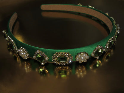 Yzabella Lux Headband (Green)